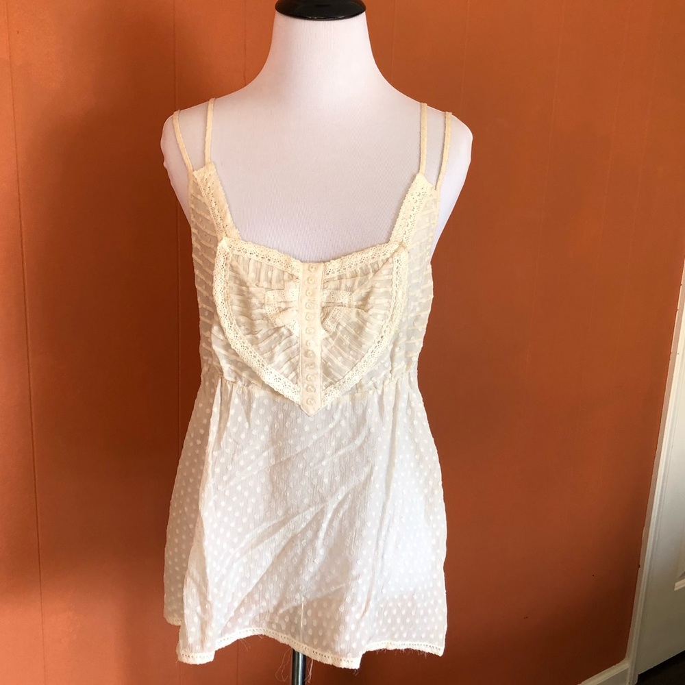 Anthropologie camisole heart design